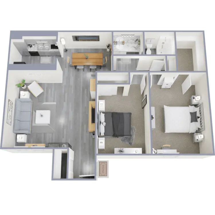 Floor plan: D-R — Lakeside Forest